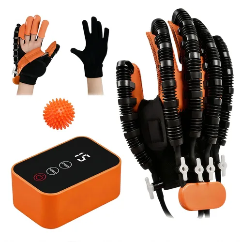 Vista 8 de Guante de robot de rehabilitación portátil, guantes de terapia robótica, guante de trazo, terapia de mano para accidente cerebrovascular, manos