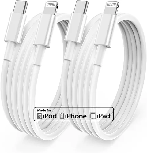 Vista 15 de Cable largo de carga rápida de 10 pies para iPhone 12, 13, 14, [certificado MFi de Apple], cable USB C a Lightning, puerto tipo C compatible