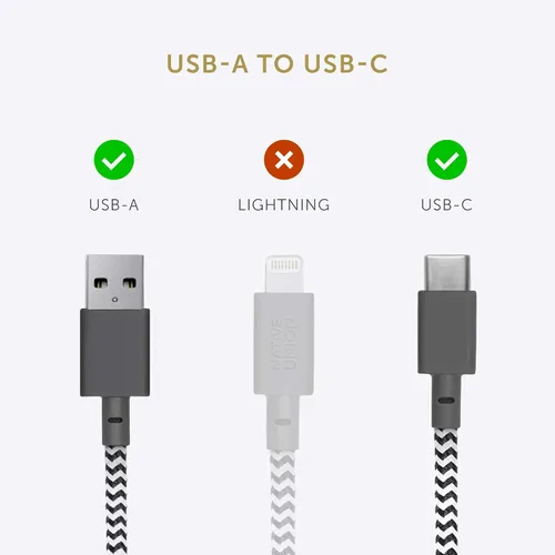 Vista 8 de Cable Native Union Belt USB-C a USB-A - Cable de carga ultrarresistente de 4 pies con correa de cuero compatible con iPhone 16, Samsung Galaxy Z
