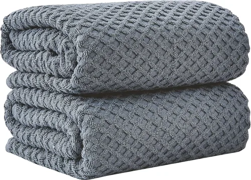 Vista 85 de Great Bay Home - Toallas de mano 100% algodón blanco, 6 toallas de baño suaves para manos, altamente absorbentes y de secado rápido, colección 01