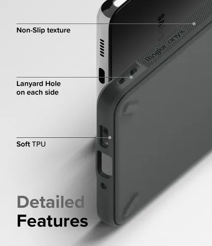 Vista 6 de Ringke Onyx - Funda compatible con Samsung Galaxy A73 5G (2022), a prueba de golpes, resistente, antideslizante, flexible, funda de poliuretano