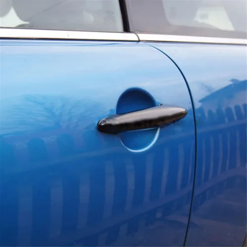 Vista 2 de Cubierta para manija de puerta lateral exterior de automóvil, carcasa de ABS brillante, accesorio compatible con Mini Cooper Serie R Mini Cooper