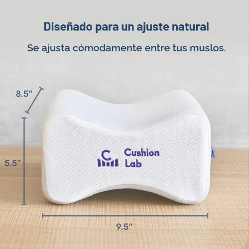 Vista 7 de Cushion Lab Almohada ortopédica extra densa para la rodilla para aliviar el dolor de espalda, dolor de piernas, cadera, embarazo, ciática y dolor