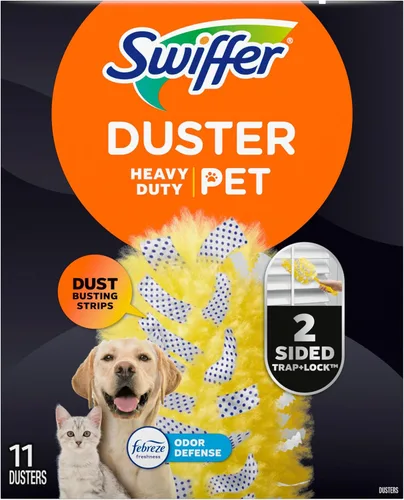 Vista 18 de Swiffer Recambios para plumeros resistentes para mascotas, plumeros multisuperficie 360 con protección contra olores Febreze, 11
