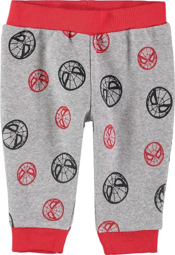 Vista 2 de Happy Threads Marvel - Conjunto de sudadera con capucha y pantalones deportivos de forro polar de 2 piezas para bebé