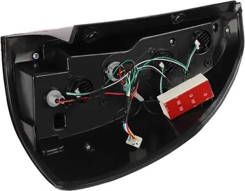 Vista 9 de Para 2003 2004 2005 2006 2007 2008 2009Toyota Land Cruiser Prado LC120 luces traseras LED rojas luces traseras montaje de lámpara trasera izquierda