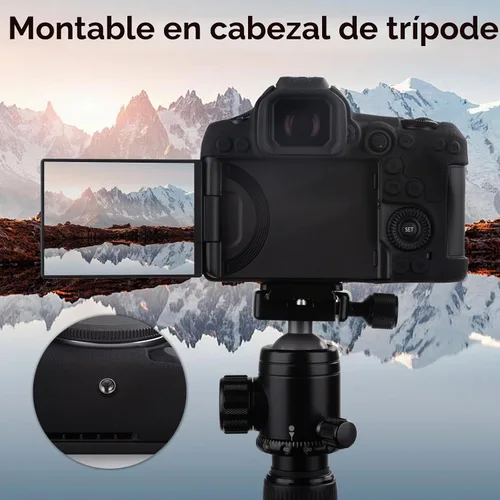 Vista 5 de MUZIRI KINOKOO Funda de silicona compatible con cámara digital Canon EOS R5 Mark II, goma blanda EOS R5 Mark II/EOS R5 II, funda protectora con Negro