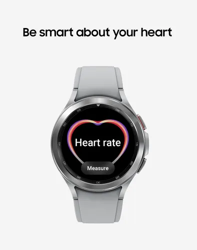 Vista 5 de SAMSUNG Galaxy Watch 4 Classic 46mm - Reloj inteligente con monitor y rastreador de ECG para salud, fitness, correr, ciclos de sueño, detección