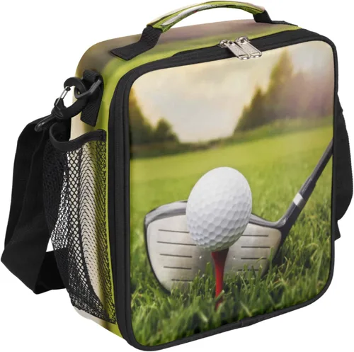 Vista 24 de Lonchera personalizada con nombre, lonchera personalizada de baloncesto, bolsa de almuerzo aislada personalizada, bolsa de preparación de comidas A
