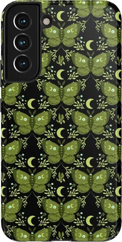 Vista 17 de Casely Funda para Galaxy S9 Postura de cadáver Yoga de esqueleto Diseño protector delgado esencial de doble capa