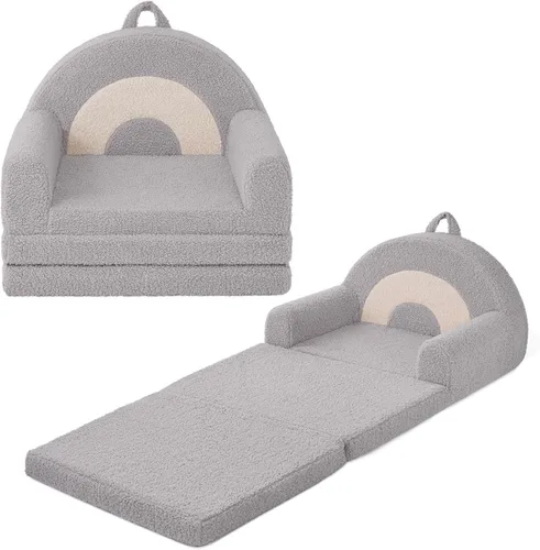 Vista 14 de Blissful Diary Sofá plegable para niños, 2 en 1, sofá para niños, cuadros