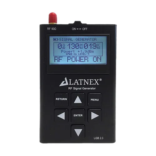 Vista 2 de LATNEX RF-SG6 RF Explorer Generador de Señal Combo de Alta Frecuencia HF Modulación FM Radio Frecuencia Oscilador Fuente CW Barrido Seguimiento