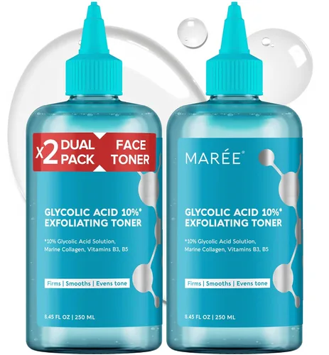 Vista 13 de MAREE Tónico Exfoliante con Ácido Salicílico – Exfoliante Facial AHA BHA & Limpiador de Poros – Exfoliante Líquido BHA para Cuidado de Sebum y Piel