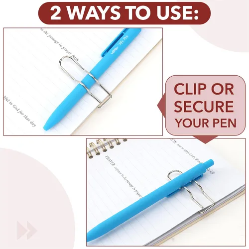 Vista 5 de Mr. Pen- Metal Cross Pen Clips, 10 pcs, Silver Cross Pen Holder Cross Pen Holder Clip for Bible Study, Notebook, Journal & Planner Accessories for