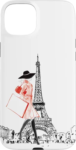 Vista 9 de Vintage Paris Woman - Funda de la Torre Eiffel para iPhone 17