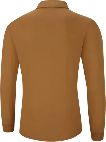 Vista 5 de XTAPAN Polo de golf de manga larga para hombre