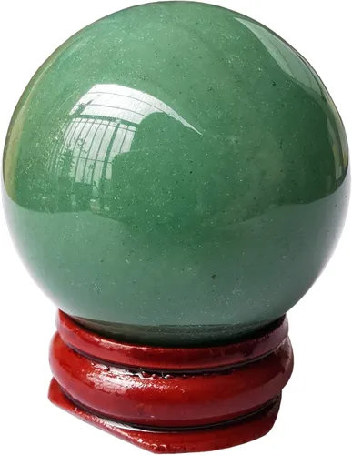Vista 25 de Escultura de esfera de adivinación de cristal curativo de labradorita negra de 1.575 pulgadas, bola de piedras preciosas, colección decorativa