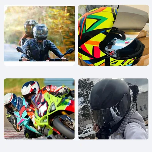 Vista 4 de Repuesto de protector facial para casco de motocicleta, visera de casco de motocicleta compatible con AGV K1 K1S K3 SV K5 K5S con protección UV