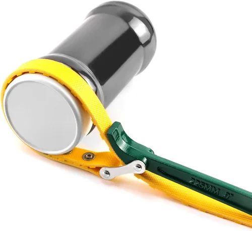 Vista 5 de QWORK Llave de correa de cinturón de 9 pulgadas, correa ajustable multiusos para filtro de aceite, llave de abridor de correa con correa ajustable