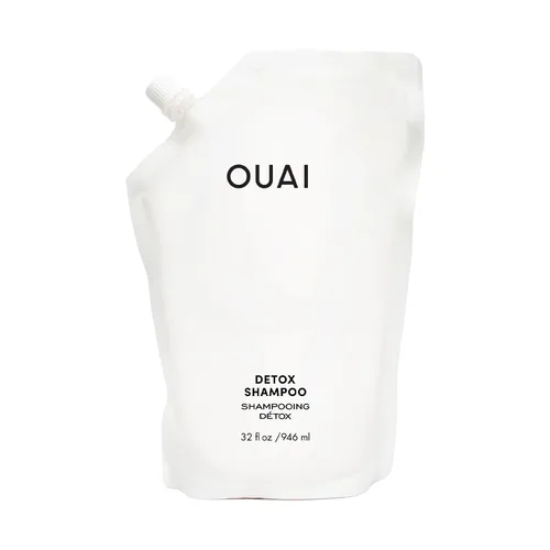 Vista 9 de OUAI Champú Detox - Champú aclarante para eliminar acumulación, suciedad, aceite, productos y agua dura - Vinagre de sidra de manzana y queratina