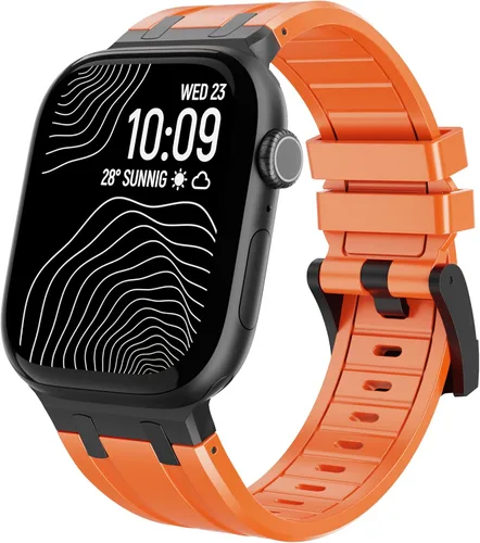 Vista 13 de Raycarrey AP - Correas deportivas de lujo para Apple Watch Band Ultra 3/2/1 1.929 in 1.811 in 1.772 in 1.732 in 1.654 in 1.614 in 1.575 in 1.496 in