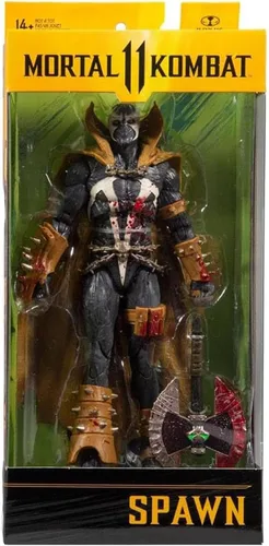 Vista 2 de McFarlane Toys Mortal Kombat Spawn Bloody Classic - Figura de acción de 7 pulgadas con accesorios