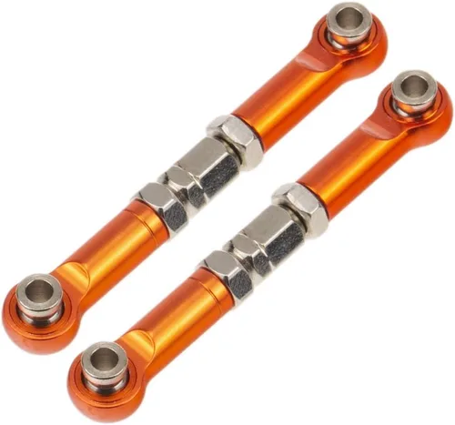 Vista 5 de 9 piezas Wltoys 12428 barra de tracción servo enlace brazo oscilante trasero superior suspensión brazo longitud ajustable para 1/12 Wltoys RC coche