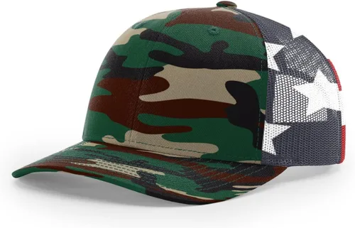 Vista 106 de Richardson 112 Gorra de Camionero - Gorra Snapback Ajustable Premium - Gorras Richardson en Blanco de Seis Paneles Estructurados Árbol real Max 7