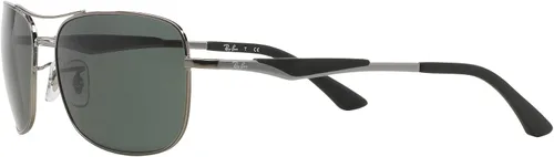 Vista 3 de Ray-Ban Gafas de sol cuadradas polarizadas de metal RB3515 para hombre