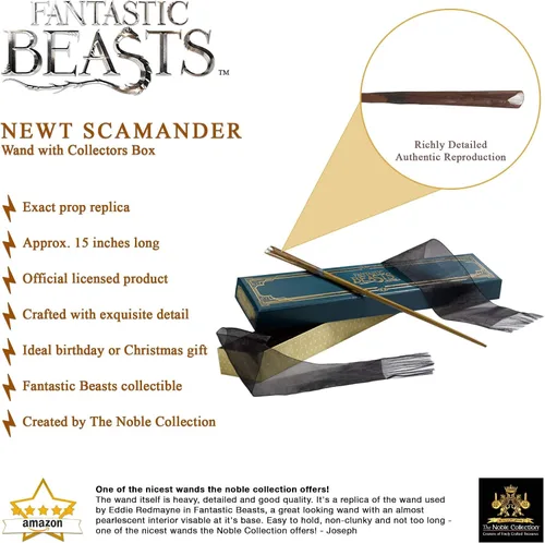 Vista 3 de La Varita de Newt Scamander con la caja de coleccionista