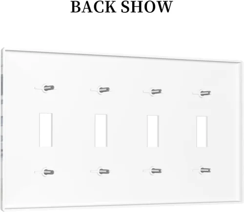 Vista 284 de Decorative Outlet Covers Blue Background White Cat Daisy Floral 2-Gang 1-Gang Wall Plate Single Toggle/Rocker Farmhouse Style Light Switch Covers