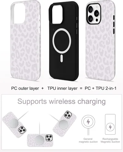 Vista 54 de Jusy Funda compatible con MagSafe con estampado de caparazón de tortuga marrón para iPhone 7/8/SE, cubierta protectora de TPU suave magnética