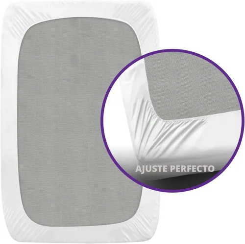 Vista 2 de Blissford - Protector de colchón de plástico individual XL, estilo sábana bajera, funda de colchón de vinilo impermeable, resistente y transpirable