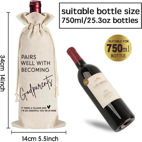 Vista 6 de Est 2026 - Juego de regalo de whisky de montaña y copa de vino de 15 onzas, anuncio de embarazo, Día de la Madre y del Padre, regalos de San