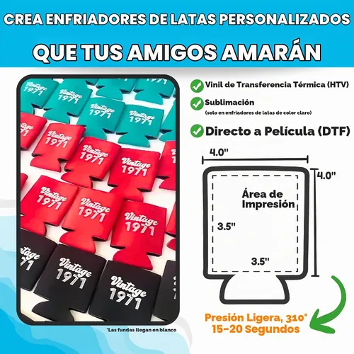 Vista 3 de TahoeBay Blank - Fundas enfriadoras de latas a granel, 12 onzas, paquete de Negro