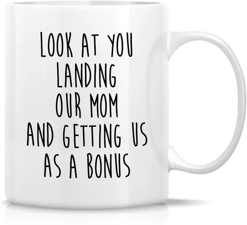 Vista 18 de Retreez - Taza divertida con texto en inglés "No. 1 Dad", 325 ml, tazas de cerámica, mensajes divertidos, sarcásticos, motivacionales, regalos