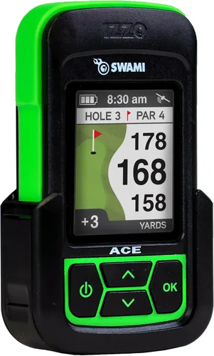 Vista 5 de Izzo Golf Swami Ace Telémetro GPS portátil para golf Verde lima