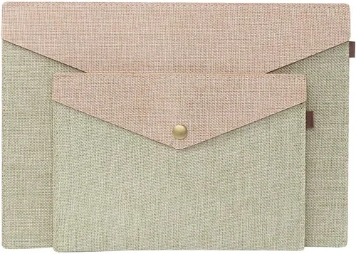 Vista 4 de Carpetas de archivos A4/A5, bolsa de documentos, sobres de archivo, bolsas de archivo, carpetas de archivos, carpetas de archivos (S, beige)