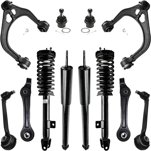 Vista 41 de Detroit Axle - Kit de extremo de 12 piezas para Ford Explorer Mercury Mountaineer 1998-2001 1999 2000, 2 brazos de control delanteros superiores