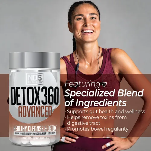 Vista 4 de FitLife Brands Nutrition Detox 360 Advanced - Limpieza y desintoxicación con probióticos y fibra para apoyar la salud y el bienestar intestinal
