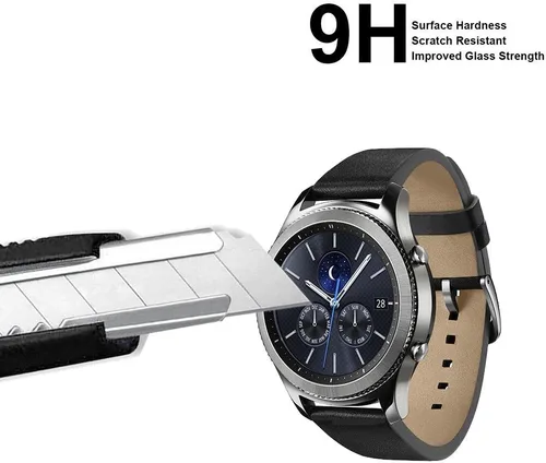 Vista 2 de Supershieldz Protector de pantalla de vidrio templado diseñado para Garmin Vivomove HR, antiarañazos, sin burbujas