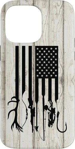 Vista 21 de iPhone 16 Blanco Rústico Pesca Y Caza Pistola Ballesta USA America Case