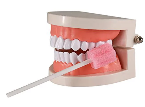 Vista 5 de 100 hisopos bucales desechables, esponjas sin sabor y estériles Palitos de hisopo dental para limpieza bucal