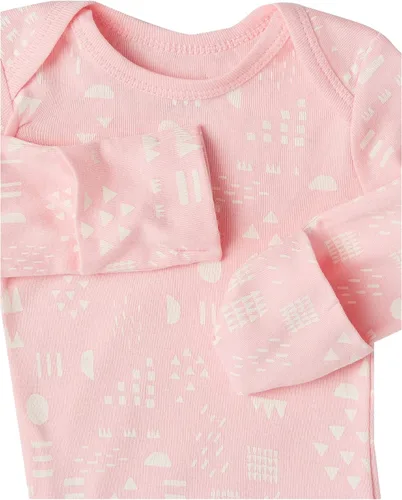 Vista 8 de HonestBaby Multipack de mamelucos de manga larga de algodón orgánico para bebés y niñas