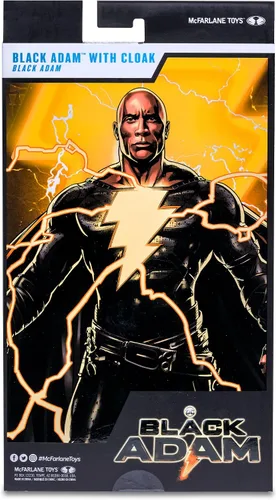 Vista 10 de McFarlane Toys DC Black ADAM Movie 7IN Figuras - ADAM negro con capa DC Multiverse Movie Figura de acción de 7 pulgadas Black Adam - Disfraz