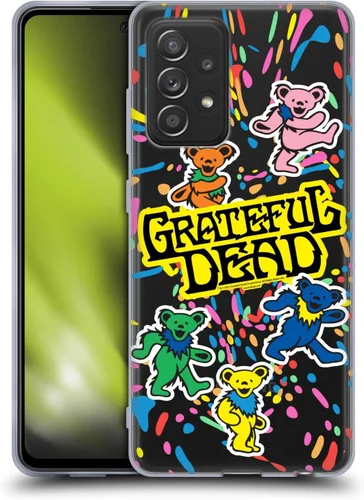 Vista 8 de Head Case Designs Funda de gel suave con licencia oficial de Grateful Dead Bear Trends compatible con Galaxy A52 / A52s / 5G (2021)