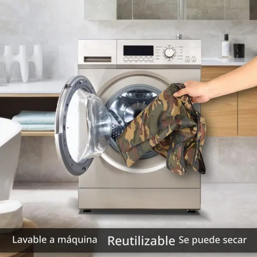 Vista 8 de Aricsen Bolsas de compras reutilizables de camuflaje de 15 x 4.5 x 15