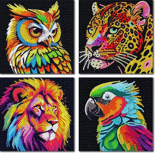 Vista 12 de UiSdfuy Kits de arte de diamantes para niños, artes y manualidades de 8, 9, 10, 11 y 12 años, arte de diamantes para niños, arte de gemas paquete