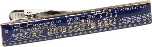 Vista 4 de Clip de corbata para placa de circuito, regalo único para geek de la computadora