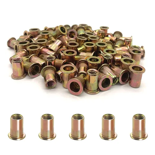 Vista 12 de Kit surtido de tuercas de remache de acero inoxidable de 50 piezas, tuercas de remache de acero inoxidable 1/4"-20